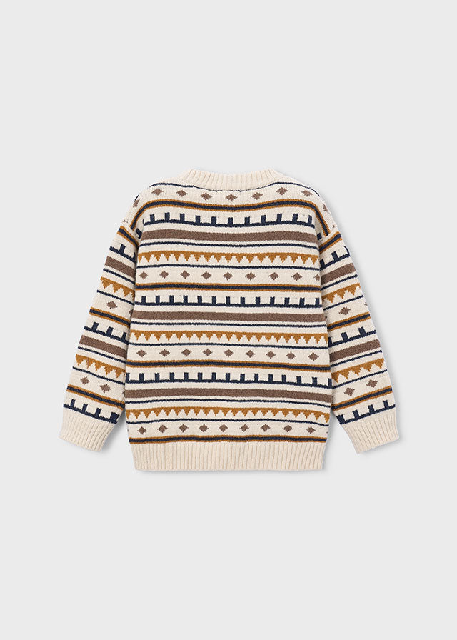 Jacquard Jumper | Oat #4308