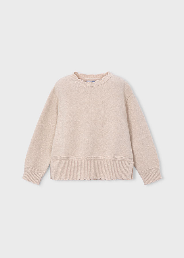 Knitted Smooth Sweater | Beige Vigo #4320
