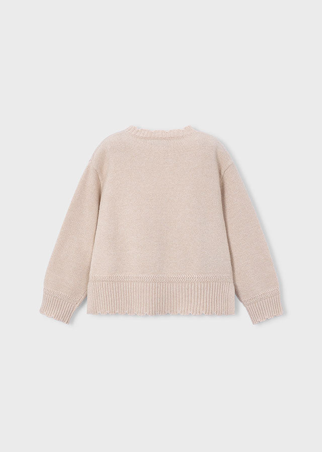 Knitted Smooth Sweater | Beige Vigo #4320