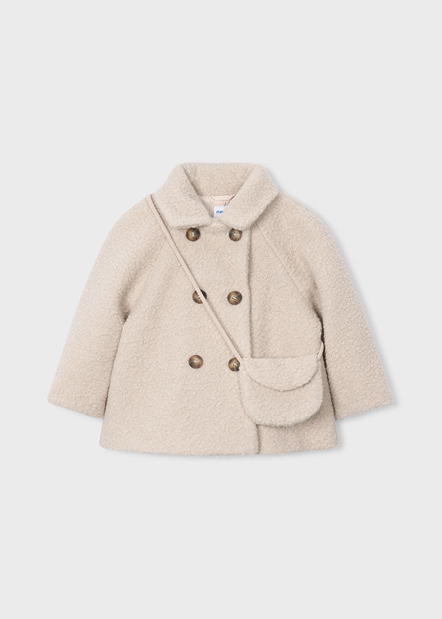 Boucle Coat Purse | Biscuit 4411