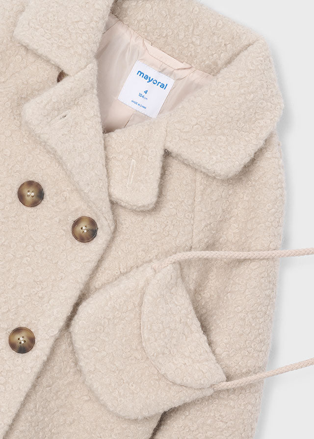 Boucle Coat Purse | Biscuit 4411