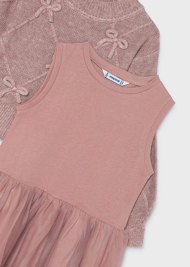 Knit Dress with Bows | H. Quartz 4927