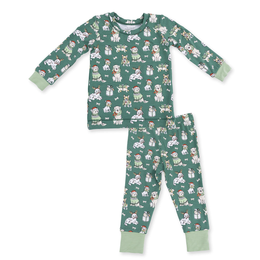 Angel Dear Christmas Dogs Uni Long Sleeve Loungewear Set