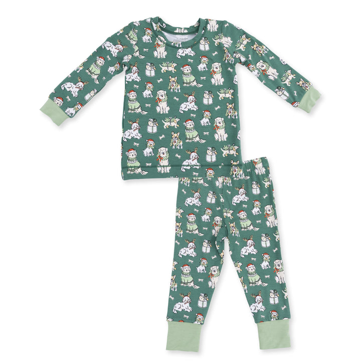 Angel Dear Christmas Dogs Uni Long Sleeve Loungewear Set