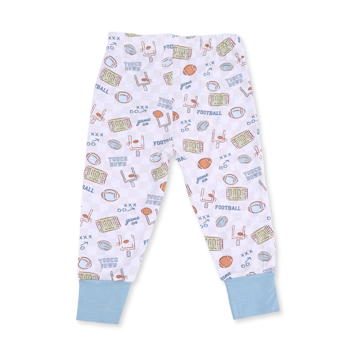 Angel Dear Football Check Long Sleeve Loungewear Set