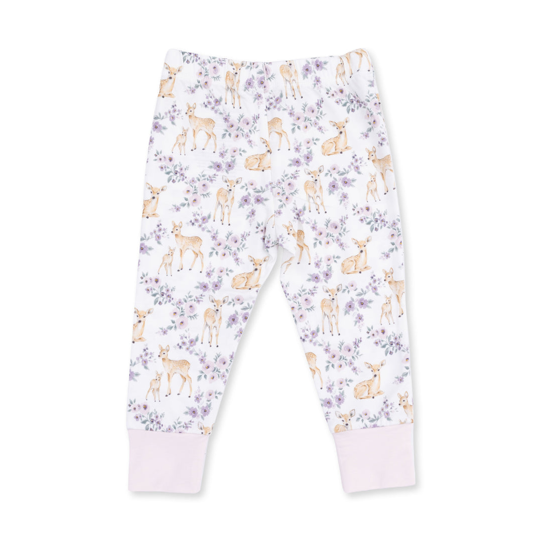 Angel Dear Floral Deer Long Sleeve Loungewear Set