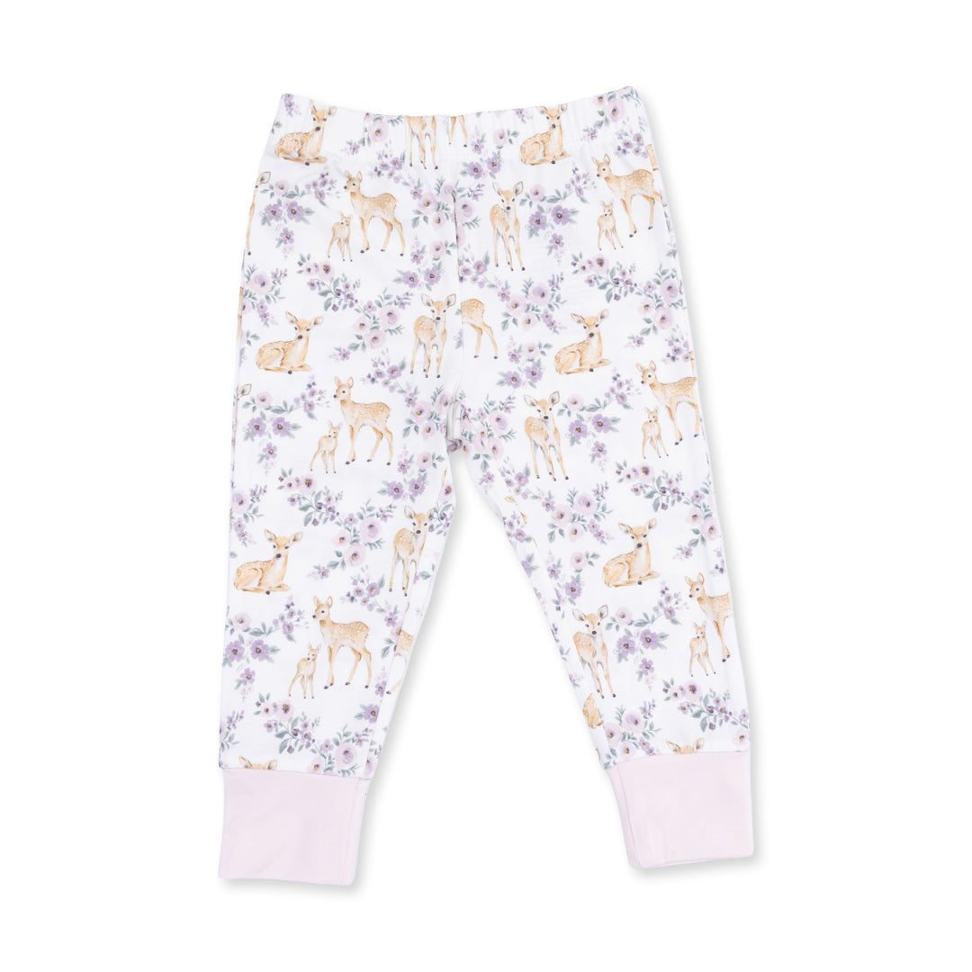 Angel Dear Floral Deer Long Sleeve Loungewear Set