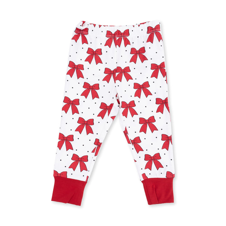Angel Dear Festive Bows Long Sleeve Loungewear Set