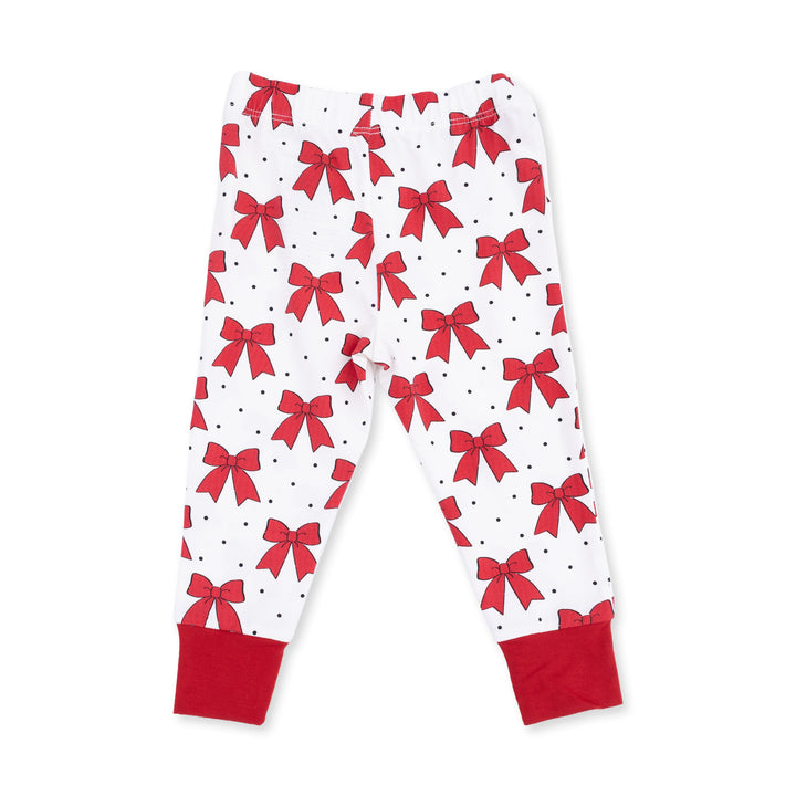 Angel Dear Festive Bows Long Sleeve Loungewear Set