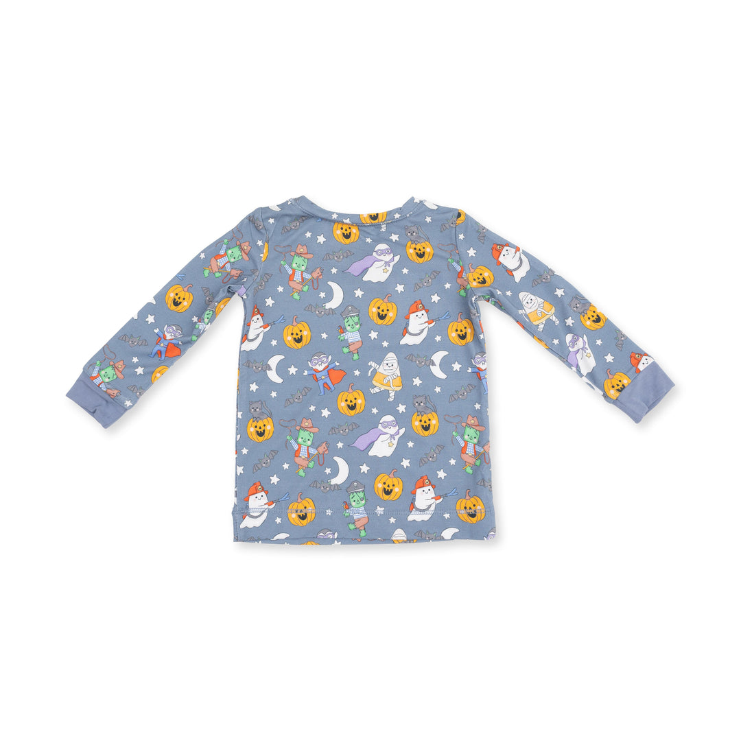Angel Dear Halloween Monster Dress Up Blue Long Sleeve Loungewear Set