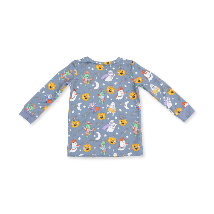 Angel Dear Halloween Monster Dress Up Blue Long Sleeve Loungewear Set