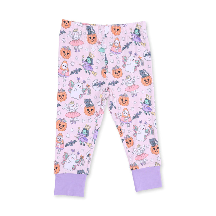 Angel Dear Halloween Monster Dress Up Pink Long Sleeve Loungewear Set