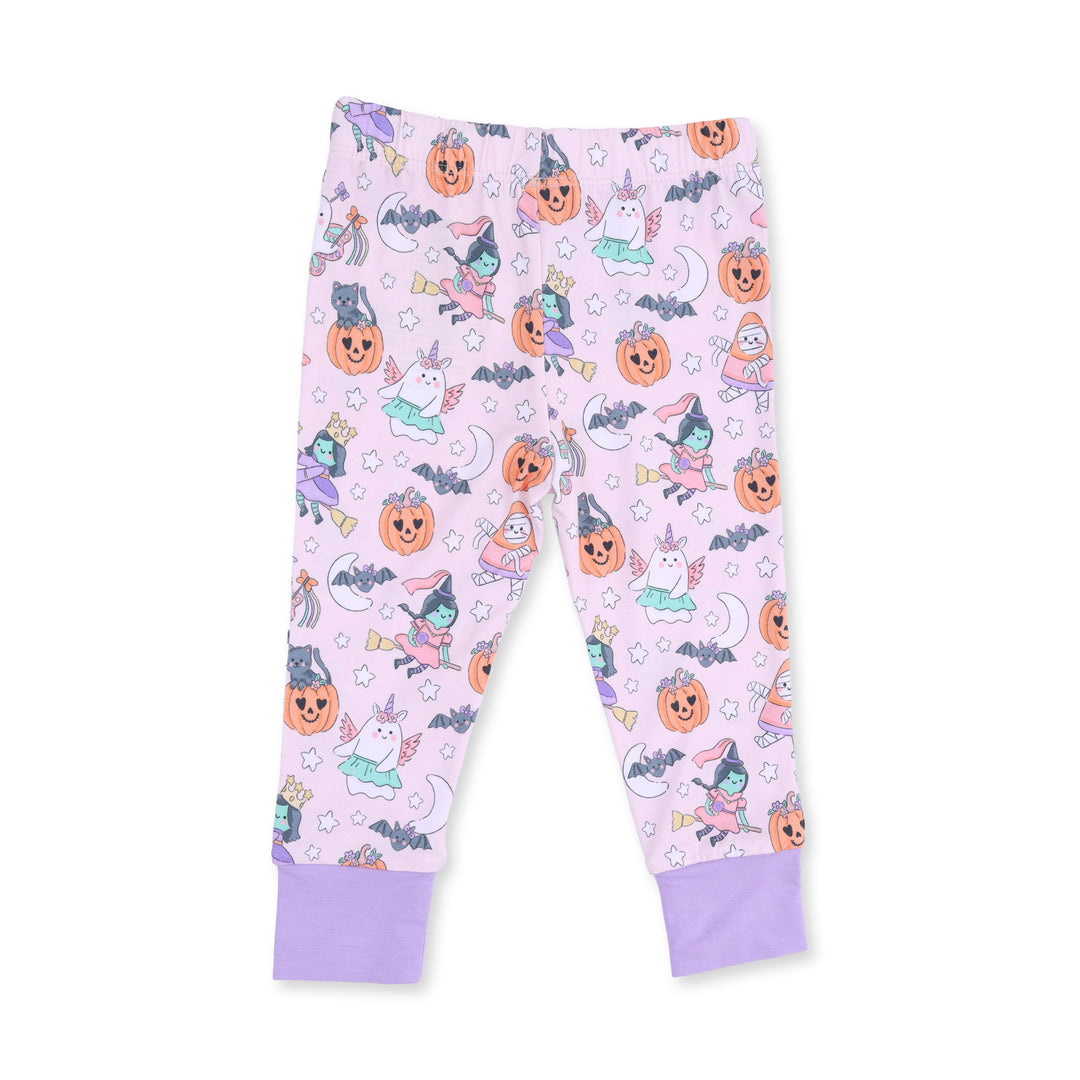 Angel Dear Halloween Monster Dress Up Pink Long Sleeve Loungewear Set