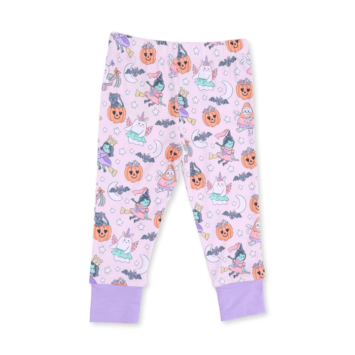 Angel Dear Halloween Monster Dress Up Pink Long Sleeve Loungewear Set