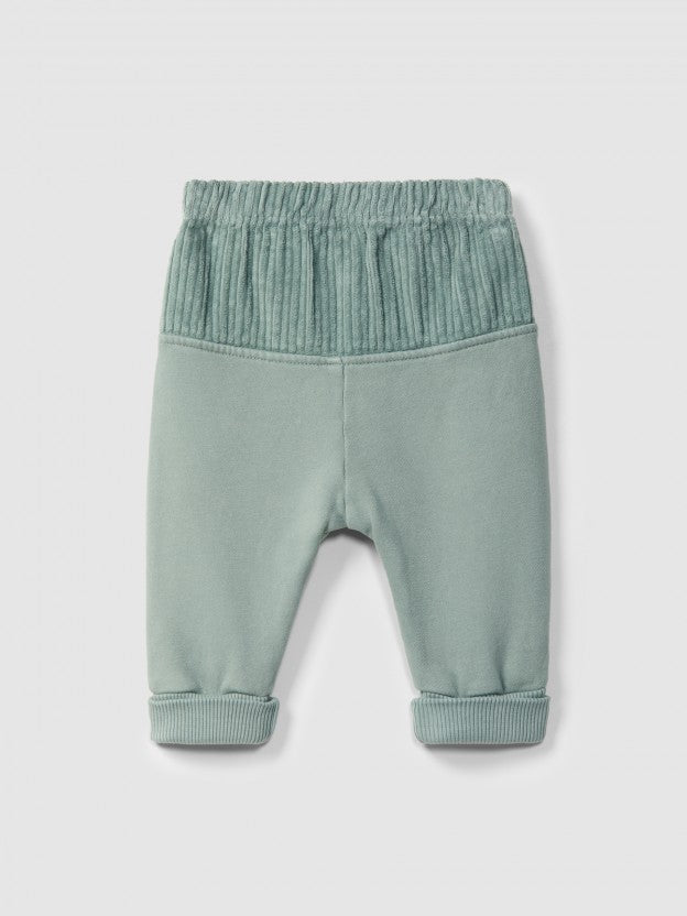 Plush Pull-Up Pants - Green