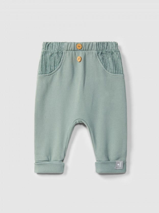 Plush Pull-Up Pants - Green