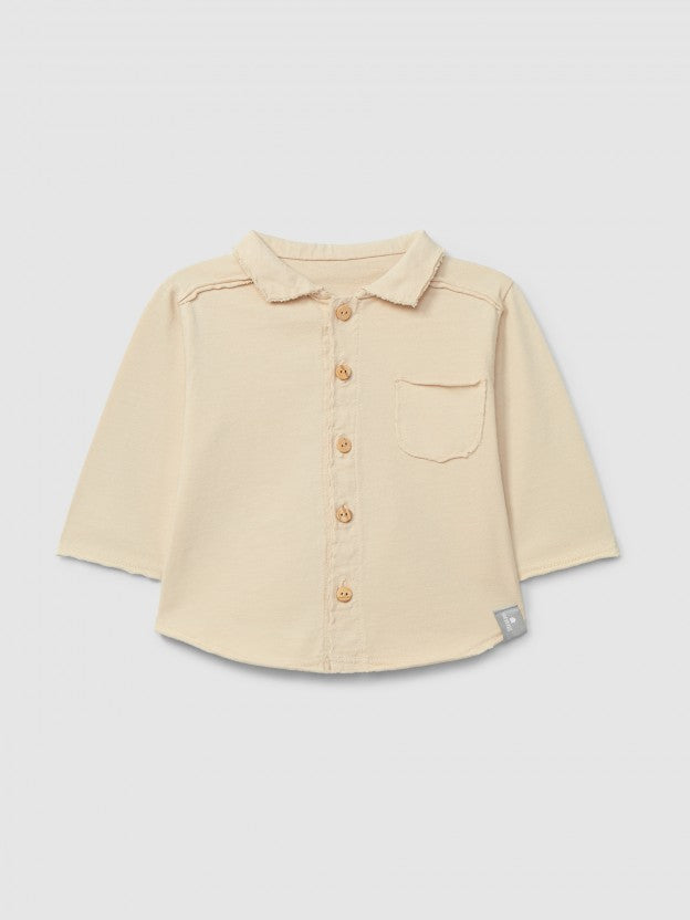 Organic Cotton Polo Shirt - Beige