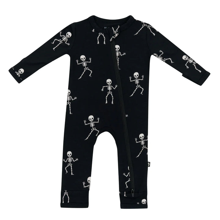 Skeleton Zipper Romper