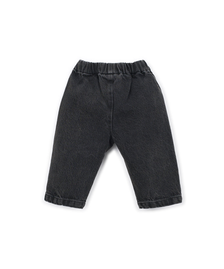 Denim Trousers - Black Denim
