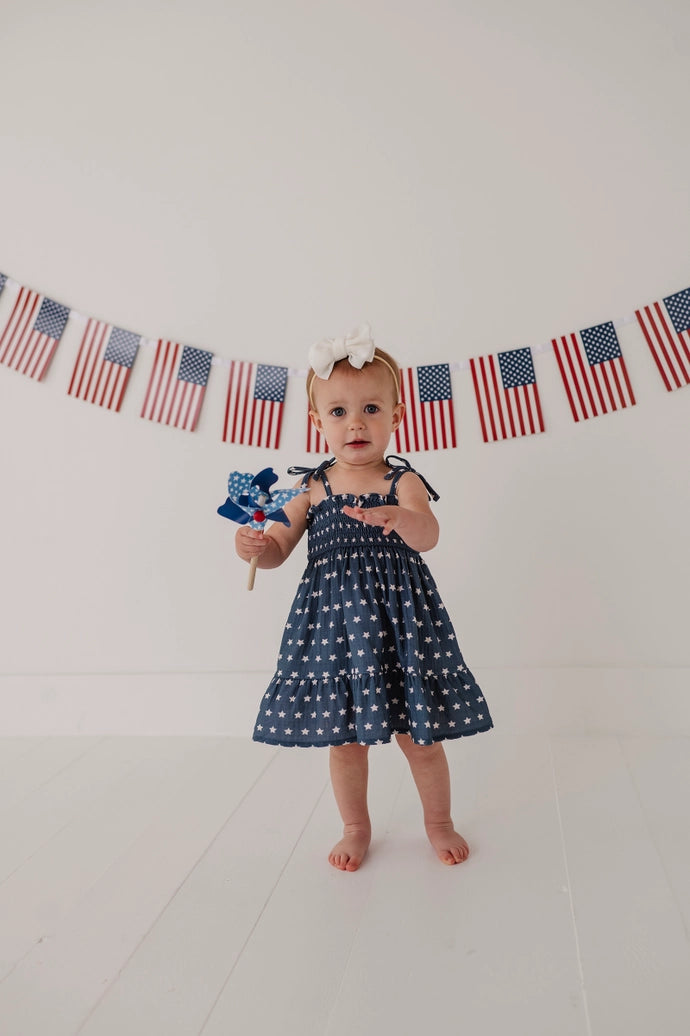 Tiered Mini Dress Stars