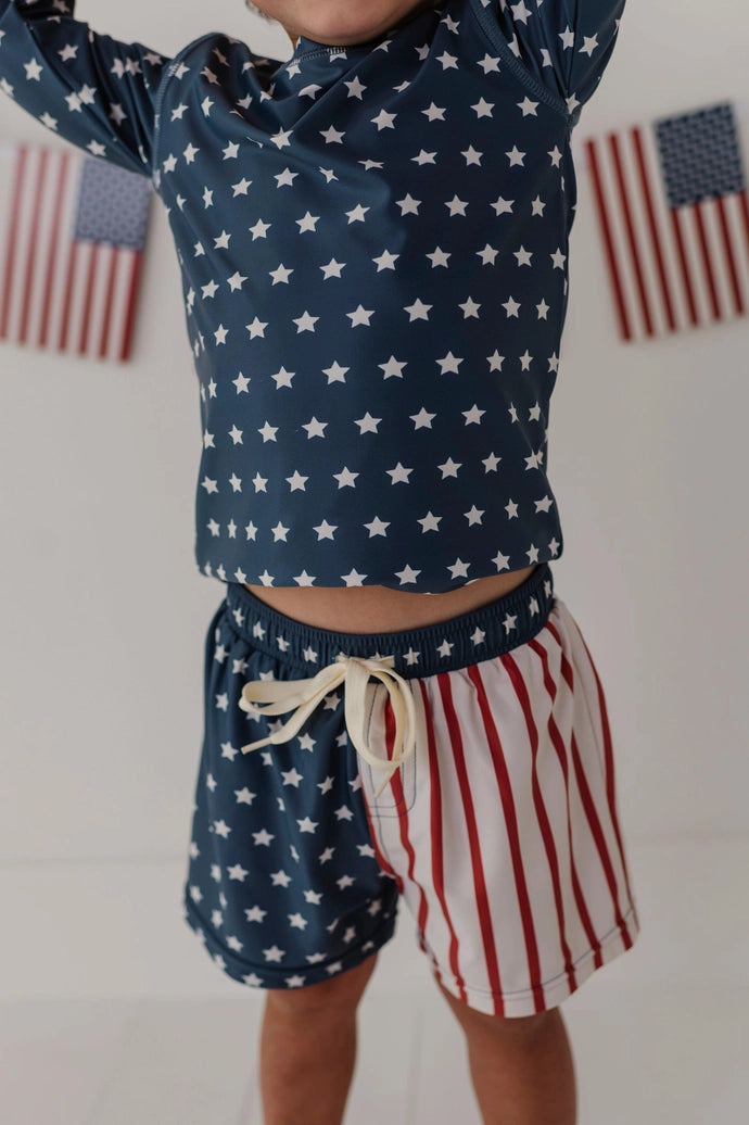 Swim Shorts - American Flag
