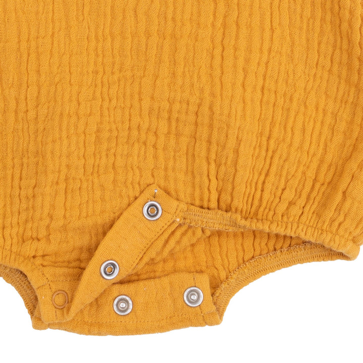 Angel Dear Solid Muslin Sunflower Bubble with Ruffle Collar