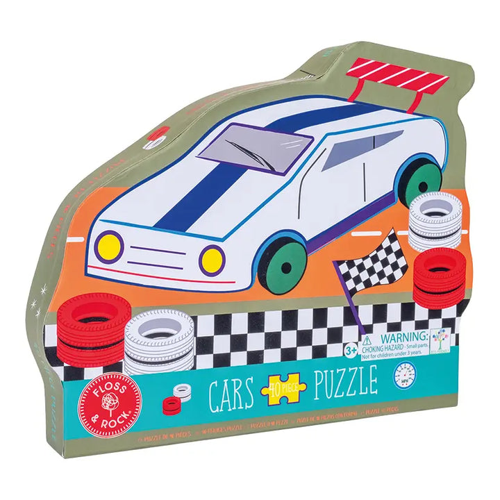 40pc Jigsaw in Shaped Box - Racing Car