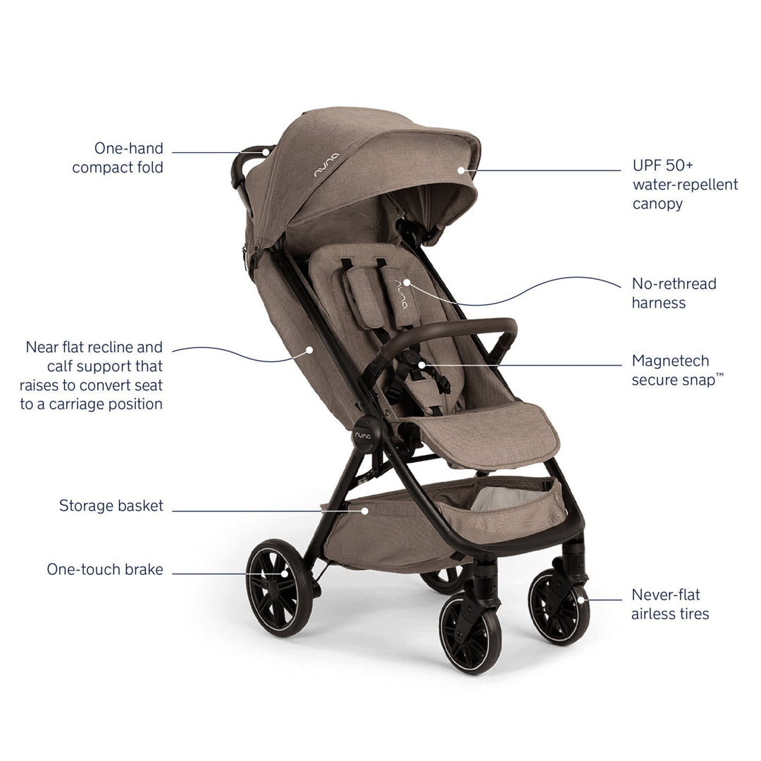 nuna trvl self-folding compact stroller Shop Nuna TRVL LX Stroller + PIPA Urbn Travel System