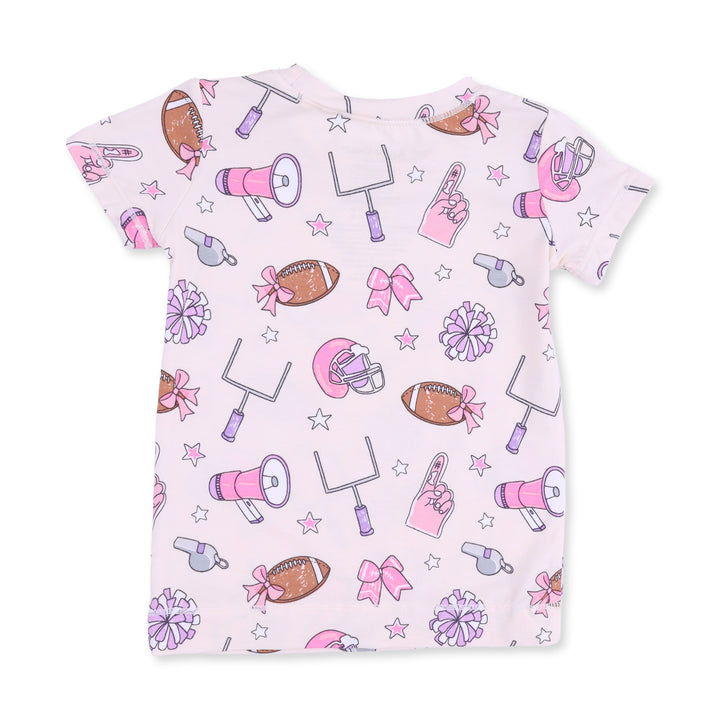 Angel Dear Football Cheer Short Sleeve Loungewear Set