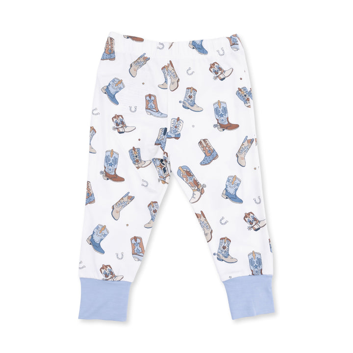 Angel Dear Buckaroo Boots Short Sleeve Loungewear Set
