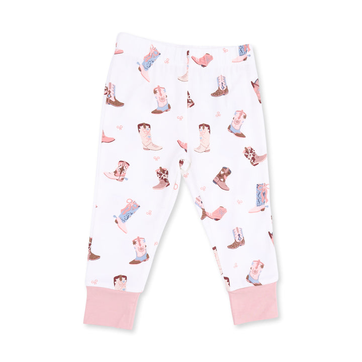 Angel Dear Buckarette Boots Short Sleeve Loungewear Set