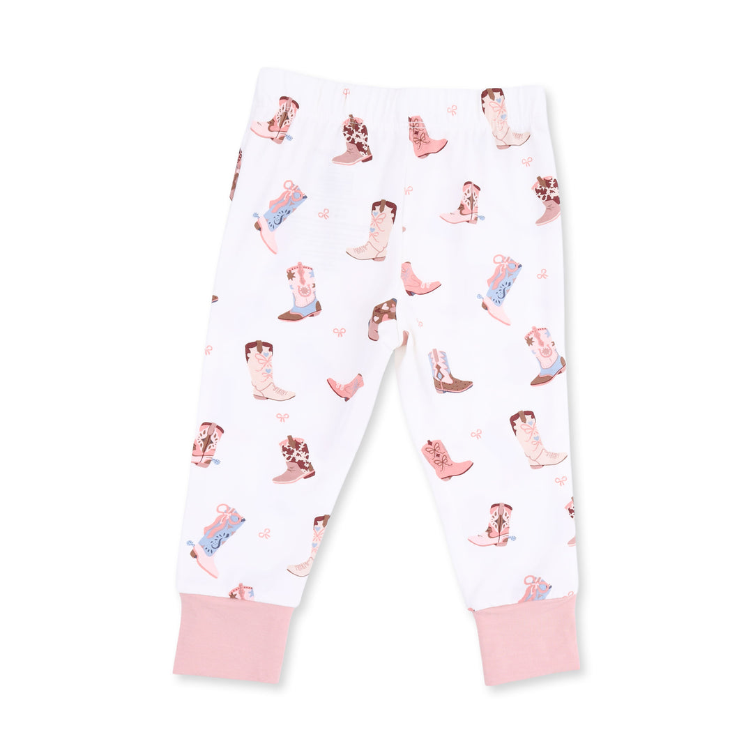 Angel Dear Buckarette Boots Short Sleeve Loungewear Set