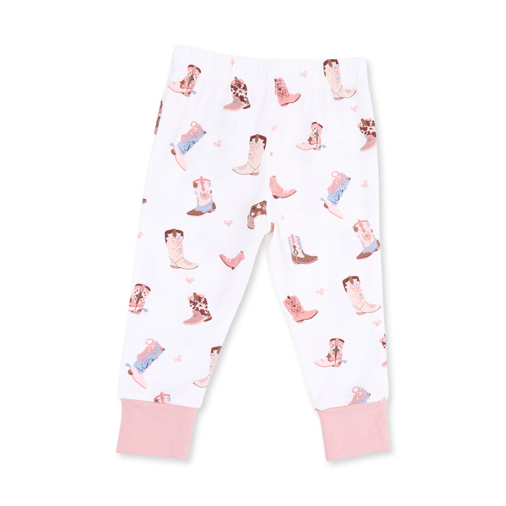 Angel Dear Buckarette Boots Short Sleeve Loungewear Set