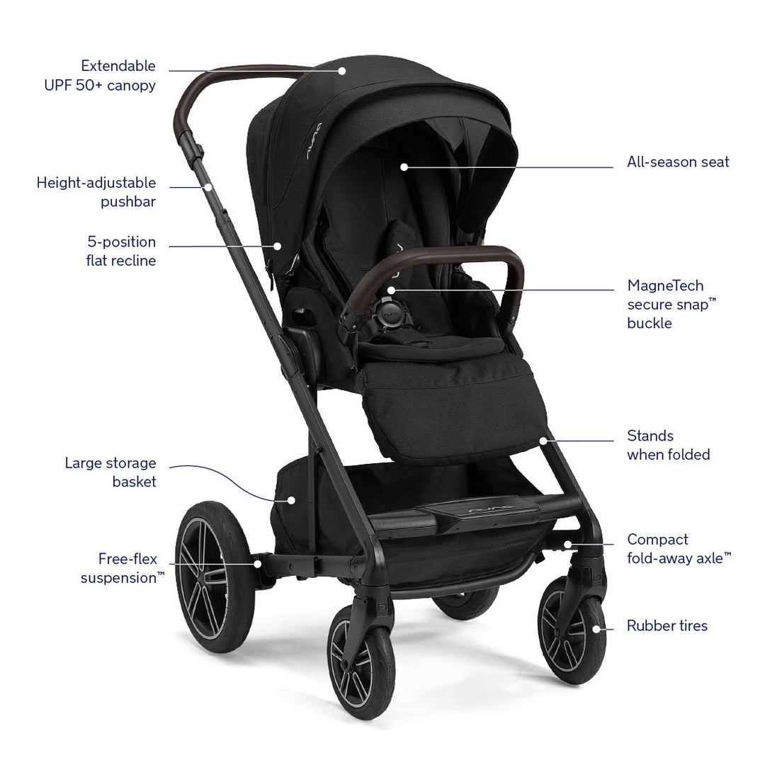 nuna mixx double stroller Shop Nuna MIXX Next Stroller with MagneTech Secure Snap