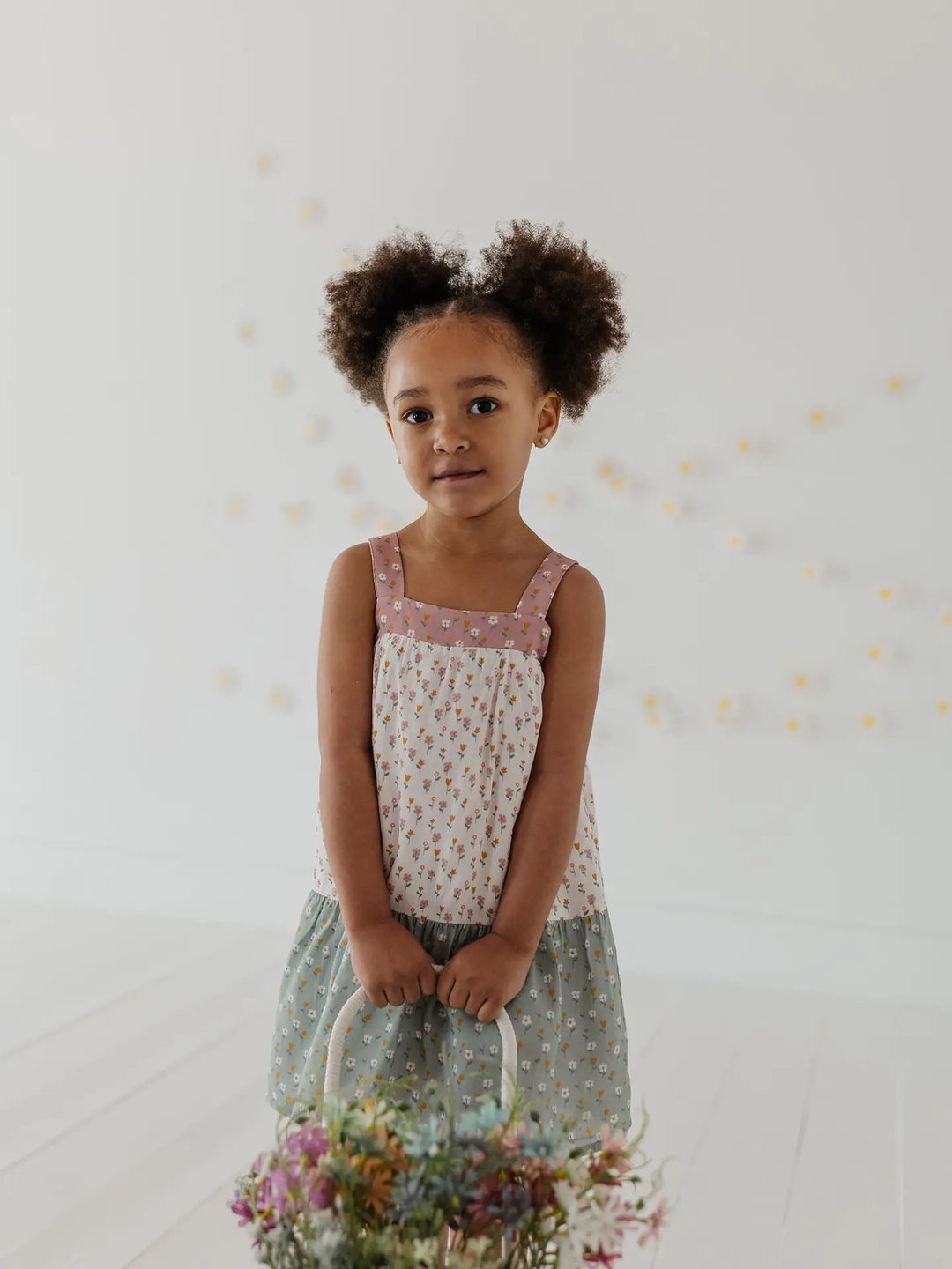 Wide Strap Dress - Multi Daisy