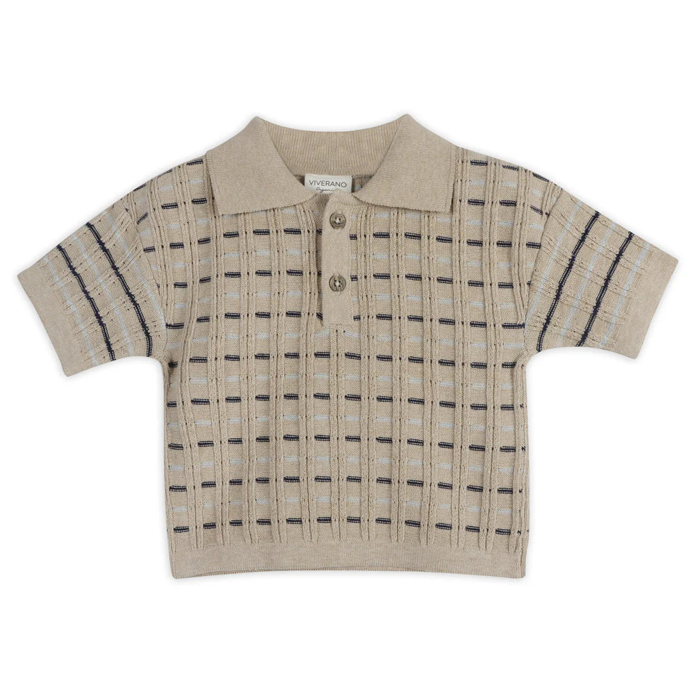 Henry Polo Shirt & Shorts Set - Oat Heather