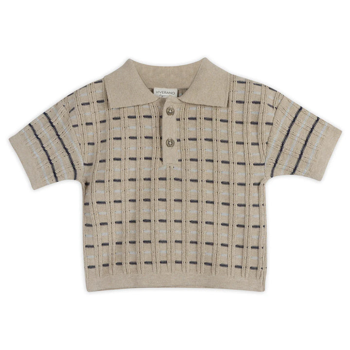 Henry Polo Shirt & Shorts Set - Oat Heather