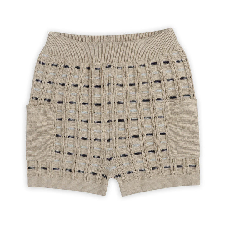 Henry Polo Shirt & Shorts Set - Oat Heather