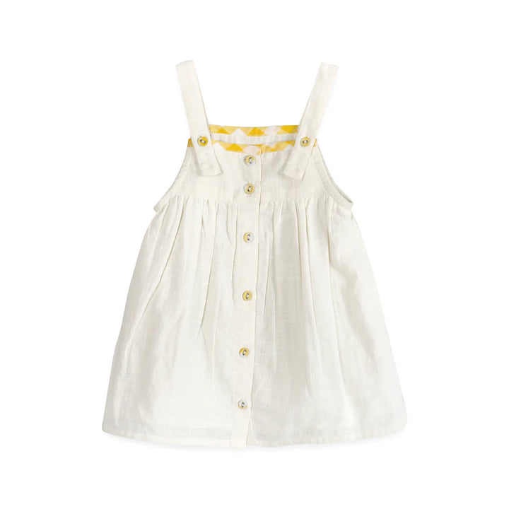 Lulu Embroidered Dress - Natural