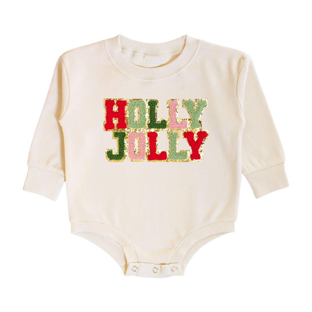 Holly Jolly Patch L/S Romper Sweet Wink 0-3M   [variant_option4] [variant_option5] [variant_option6] [variant_option7] [variant_option8] [variant_option9] 1