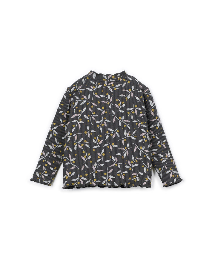 Printed Rib LS T-Shirt - E826G