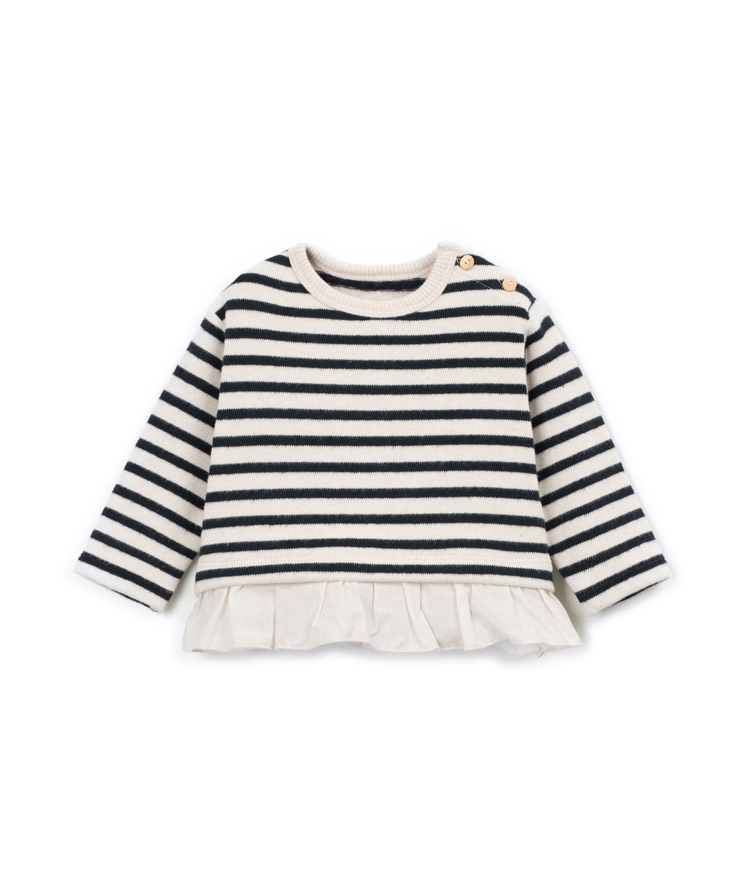 Striped Jersey Sweater - Cocoon