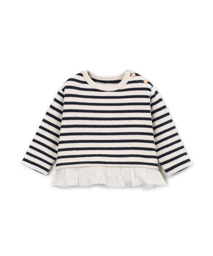 Striped Jersey Sweater - Cocoon