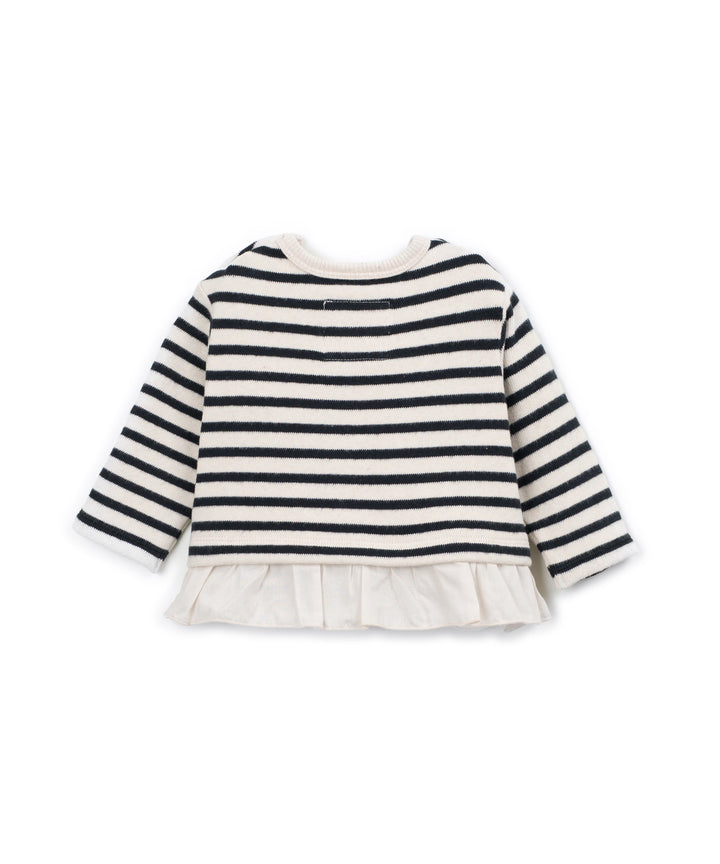 Striped Jersey Sweater - Cocoon