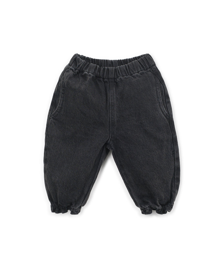 Denim Trousers - Black Denim