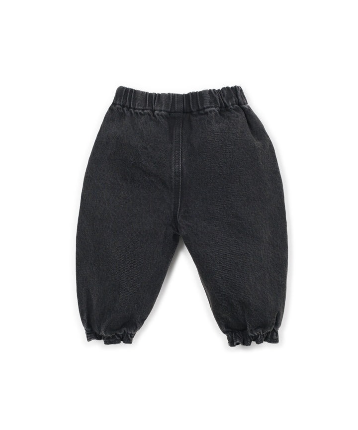 Denim Trousers - Black Denim