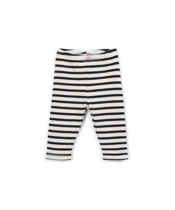Striped Jersey Leggings - Cocoon