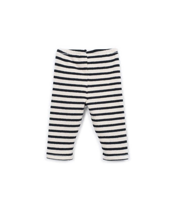 Striped Jersey Leggings - Cocoon