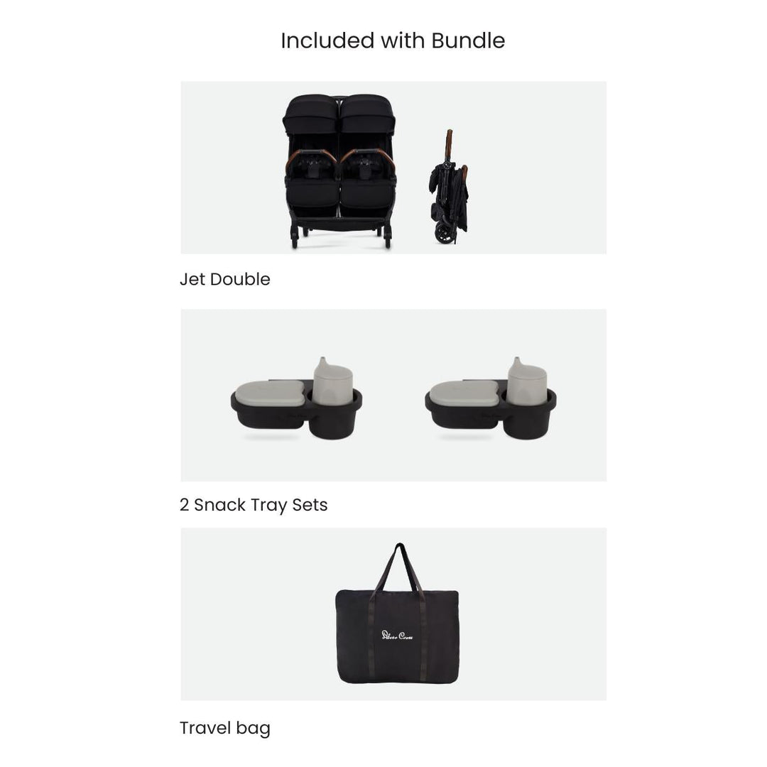 Shop Silver Cross Jet Double Stroller + Accessory Bundle