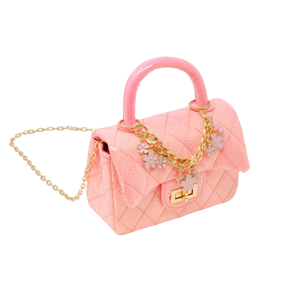 Classic Sparkle Top Handle Handbag